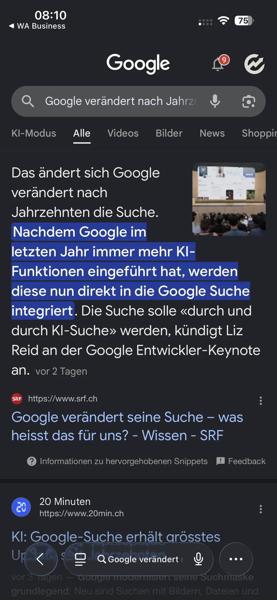 Google AI Search Update